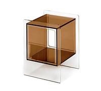 KRXSOBNV, Commodes de chambre à coucher, Table d'appoint transparente avec étagère de rangement ouverte, Mini commode transparente, petites tables de nuit for meubles de chambre à coucher ,Tables de n