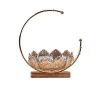 KRXSOBNV, Corbeille à fruits de luxe en verre, bol à fruits européen, support à fruits et légumes for comptoirs, cuisine, décoration d'intérieur, look haut de gamme, rose,Bol à fruits