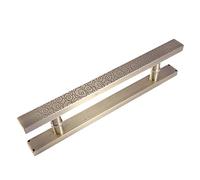 KRXSOBNV Coulissante en forme de H avec motif nuage, poussée traditionnelle for portes en bois/verre/métal, bouton de porte avant facile à installer(Length180CM)