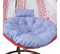 KRXSOBNV, Coussin de Chaise avec Oreiller réglable, Coussins for Meubles d'extérieur, Coussins de Chaise Ronds et épais,Coussin pour balancelle(Haze Blue)