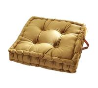 KRXSOBNV Coussins de Chaise, Coussin carré avec poignée | de Soutien Dorsal épais(Yellow)