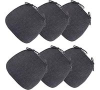 KRXSOBNV, Coussins de siège for chaises de Cuisine, Coussins de Chaise for Salle à Manger, Housse Amovible, Coussins de siège de Ferme antidérapants ,Coussin d'assise(Dark)