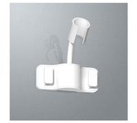 KRXSOBNV Douche de tête, Support de poignée Douche à Rotation Universelle, Forte Force Charge, Support Tuyau(White)