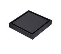 KRXSOBNV, Drain de Douche carré avec Grille de Couvercle Amovible, Ensemble de Drain de Sol Anti-colmatage et Anti-Odeur en Laiton avec Filtre Attrape-Cheveux, Mat ，Siphon de Sol