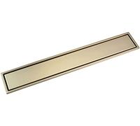 KRXSOBNV, Drain de Douche rectangulaire Invisible en Acier Inoxydable 304, avec Grille d'insertion de carrelage, Couvercle Amovible, égouttoir de Sol avec Filtre à Cheveux ,Siphon de Sol