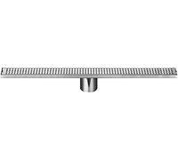KRXSOBNV, Drain de sol de douche linéaire Drain de sol de douche rectangulaire couvercle amovible, égouttoir de salle de bain en acier inoxydable 304 brossé avec filtre à cheveux ,Siphon de sol(120cm/