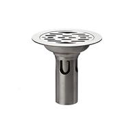 KRXSOBNV, Drain de Sol Rond en Acier Inoxydable, Salle de Bain, Douche, égouttoir de déchets de Cuisine, Double Couvercle de vidange de Sol Anti-Odeur ，Siphon de Sol