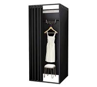 KRXSOBNV, Écran de confidentialité for cabine d'essayage de magasin, cloison mobile, vestiaire carré, vestiaire avec rideau d'ombrage, montage de vêtements for magasin mobile ，Cabine d'essayage(K,100x