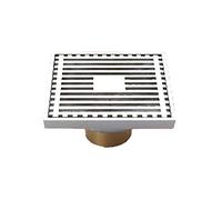KRXSOBNV, Égouttoir de Sol en Laiton Massif, luminaire de Salle de Bains, Accessoires de Baignoire, désodorisation, Couvercle de vidange d'évier de Douche ，Siphon de Sol