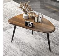 KRXSOBNV, Ensemble de Table Basse, Table Basse du Milieu du siècle, for Salon, Jazz Black/Walnut - Plusieurs spécifications Disponibles,Tables de Sol(Walnut Large)