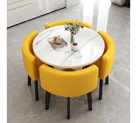KRXSOBNV, Ensemble Table et chaises de Bureau, Basse d'affaires, Ensemble, permettant d'économiser l'espace, for combiné d'appartement Familial,Table de conférence(C)