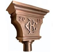 KRXSOBNV, Entonnoir d'eau de Pluie de Villa de Cour de fossé d'avant-Toit, Accessoires de gouttière de Drainage de Toit de Style Japonais chaîne de gouttière de Pluie Suspendue ，Chaînes de gouttières