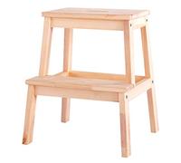 KRXSOBNV, Escabeau à Double Usage for la Maison et l'extérieur, Banc échelle Basse, Chaise Robuste, Chaussures Langer, Tabouret Multifonctionnel ，Tabouret Pliant(Natural)