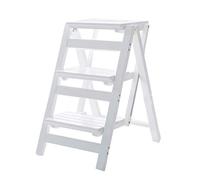 KRXSOBNV, Escabeau en Bois Massif échelle Chaise Tabouret Multifonction étagère Pliable Maison bibliothèque 3 150Kg Ca ,Tabouret Pliant(#1)