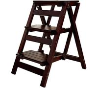 KRXSOBNV, Escabeau Pliant escabeau Multi-Fonctionnel échelle en Bois Massif Tabouret, ménage Mul ,Tabouret Pliant(Color 2,3 Step)