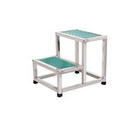 KRXSOBNV, Escabeau Repose-Pieds en Acier Inoxydable, Tabouret à Deux échelles, Petite échelle Couches, Plate-Forme familiale d'hôpital La ，Tabouret Pliant(Green)