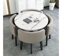 KRXSOBNV, Et chaises Petite Salle de réception Table Club avec Ensemble Ensemble Table à Manger Cuisine Simple 1 4 négociation réunions 80 cm,Table de conférence(C)