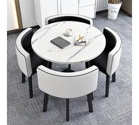 KRXSOBNV, Et chaises Petite Salle de réception Table Club avec Ensemble Ensemble Table à Manger Cuisine Simple 1 4 négociation réunions 80 cm,Table de conférence(J)