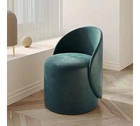 KRXSOBNV, Fauteuil d'appoint Rond Moderne, for Salon, Chaise de Lecture Confortable avec canapé à Boucle, avec Base en métal rotative à 360 °,Tabourets(Green)