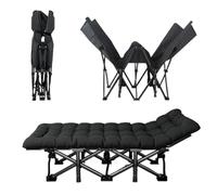 KRXSOBNV Fauteuil de Sieste Simple, lit de Bureau Simple, Fauteuil inclinable Portable for Camping en Plein air(190cm)