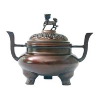 KRXSOBNV Feu de Parfum, Brûleur d'encens en cuivre, Style Antique, for la Maison ou Le Salon