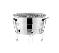 KRXSOBNV, Filet de Barbecue Portable en Acier Inoxydable, Four de Barbecue d'extérieur, Pliable, for Camping Pique-Nique, Charbon de Bois,Barbecue