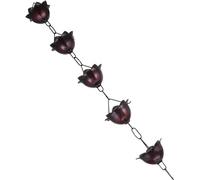 KRXSOBNV, for descentes pluviales Chaîne d'eau en Alliage d'aluminium for gouttières Décoration architecturale Extension de Descente de gouttière Chaîne de gouttière Suspendue ，Chaînes de gouttières