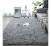 KRXSOBNV, for Tapis décoratif de Chambre à Coucher | Tapis Salon Poils Longs Moelleux Luxe, léger, Style Minimaliste, ne perd Pas Ses, Dense, for la décoration Maison ，Tapis(Grey,140x200)