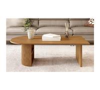 KRXSOBNV, Grande Table Basse en Bois Massif, avec Rangement, Pieds Stables, idéale for Le Salon,Tables de Sol(B)