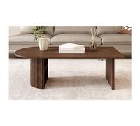 KRXSOBNV, Grande Table Basse en Bois Massif avec Rangement - Table d'appoint 39,3 Pouces - Surface, kit de Pieds Stables - Idéal for Le Salon,Tables de Sol(A)