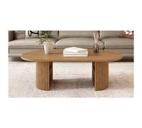 KRXSOBNV, Grande Table Basse en Bois Massif avec Rangement - Table d'appoint 39,3 Pouces - Surface, kit de Pieds Stables - Idéal for Le Salon,Tables de Sol(E)