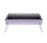 KRXSOBNV, Grill de Barbecue Pliable et Portable en Acier Inoxydable, sans fumée, for l'extérieur, poêle à Charbon de Bois, Outil de Cuisson de Camping,Barbecue