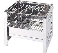 KRXSOBNV, Grill de Style Barbecue en Acier Inoxydable, Maille en Acier Inoxydable, grilles Pliantes Portables for l'extérieur,Barbecue