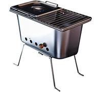 KRXSOBNV, Grill d'intérieur Portable en Acier Inoxydable, Barbecue au Charbon de Bois, Patio extérieur, cuiseur de Camping, Outils de Cuisine for fête,Barbecue