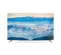 KRXSOBNV Housse pour téléviseur, Écrans de 32 à 80 Pouces en Tissu Polyester Doux, Protecteur d'écran for téléviseurs, Peinture Paysage, Salon(Mountain1,40-43inch)