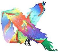 KRXSOBNV, Jouet en Ruban for Enfants, Accessoires Rave for débutants,Rubans de Danse du Dragon(12m/39ft)