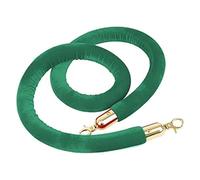 KRXSOBNV La Corde de Garde, Corde de Chandelier en Velours avec fermoirs dorés, Cordes contrôle des foules, Suspension sécurité for Les Grandes Ouvertures(Green,4.9ft/150cm)