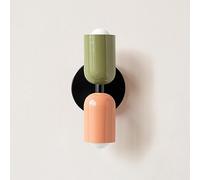 KRXSOBNV Lampe de mur， E26 Chambre à coucher nordique double tête, style moderne et simple, couleur de fond for salon, couloir d'entrée(Warm Light,H)