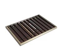 KRXSOBNV Les Bijoux, Organiseur à 10 Compartiments avec Crochets - Plateau de Rangement for Colliers, Bracelets, pendentifs et chaînes