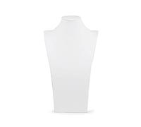 KRXSOBNV Les Bijoux, Présentoir à Bijoux en Cuir for Colliers et Bracelets, avec Pendentif chaîne(White,21cm)