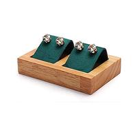 KRXSOBNV Les Bijoux, Présentoir à Boucles d'oreilles en Bois Massif, Support for Photos, présentoir Bijoux Vert(B)