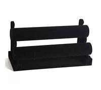 KRXSOBNV Les Bijoux, Présentoir à Bracelets détachable 2 Niveaux for Organiser et Exposer Vos Bijoux(Black)