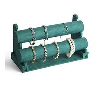 KRXSOBNV Les Bijoux, Présentoir à Bracelets en T détachable 1/2/3 Niveaux, Vert, idéal for Organiser Vos Bijoux et présenter Bandeaux Cheveux(2)