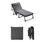 KRXSOBNV Lit Portable for campeurs en Plein air, Chaise Longue multifonctionnelle Simple for la Pause déjeuner