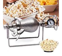 KRXSOBNV, Machine à pop-corn traditionnelle, mini pot à pop-corn en acier inoxydable, machine à pop-corn rétro avec support, for les réunions de famille et les fêtes amusantes ，Machine à pop-corn