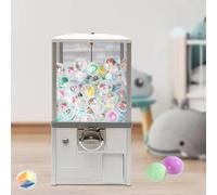 KRXSOBNV, Machine Gashapon Machine Gacha Machine Gumball Machine Candy Machine, for les magasins de jeux et les magasins de détail for boule de 4,5 à 5,5 cm, rouge,Machine à tourniquet(White)