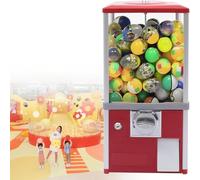 KRXSOBNV, Machine Gashapon Machine Gacha Machine Gumball Machine Candy Machine, for les magasins de jeux et les magasins de détail for boule de 4,5 à 5,5 cm, rouge,Machine à tourniquet(Red)