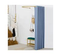 KRXSOBNV, Magasin de vêtements, vestiaire Mobile, vestiaire Portable, Magasin de vêtements, Cabine d'essayage, Rail en Acier Inoxydable Amovible Simple en Forme de U ，Cabine d'essayage(3,90cm)