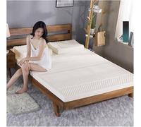 KRXSOBNV, Matelas Respirant et Confortable Matelas Biologique 100% Latex Naturel 5 cm/7,5 cm/10 cm d'épaisseur Surmatelas en Mousse à mémoire de Forme Durable et Difficile à plier7 cm-180 x 200 cm,M