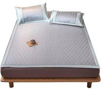 KRXSOBNV, Matelas Tapis de Chambre d'été Lit en Bambou/Coussin de Couchage rafraîchissant d'été/Matelas à Motif Hexagonal for dortoir d'école à Domicile,Matelas d'été(Grigio,180x200cm(70.9x78.7in))